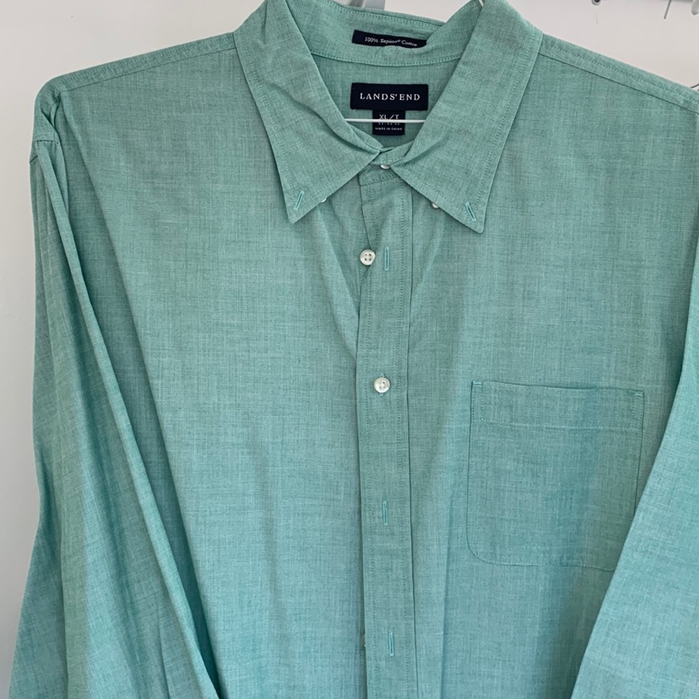 Land’s End Supima Cotton Buttondown Like New XLT 17-17.5